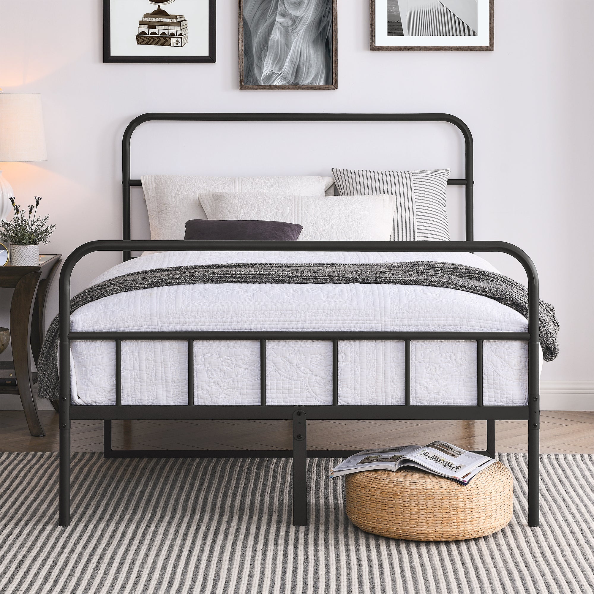 iron bed frame, metal bed frame, wrought iron bed frame, iron platform bed frame, iron canopy bed frame, iron twin bed frame, iron queen bed frame, iron king bed frame, iron double bed frame, iron sin - Atlantic Fine Furniture Melbourne FL