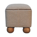 Serenity - Footstool With Ball Feet - Cream