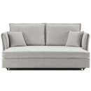 Oran - Sofa With Sleeper - Gray Chenille