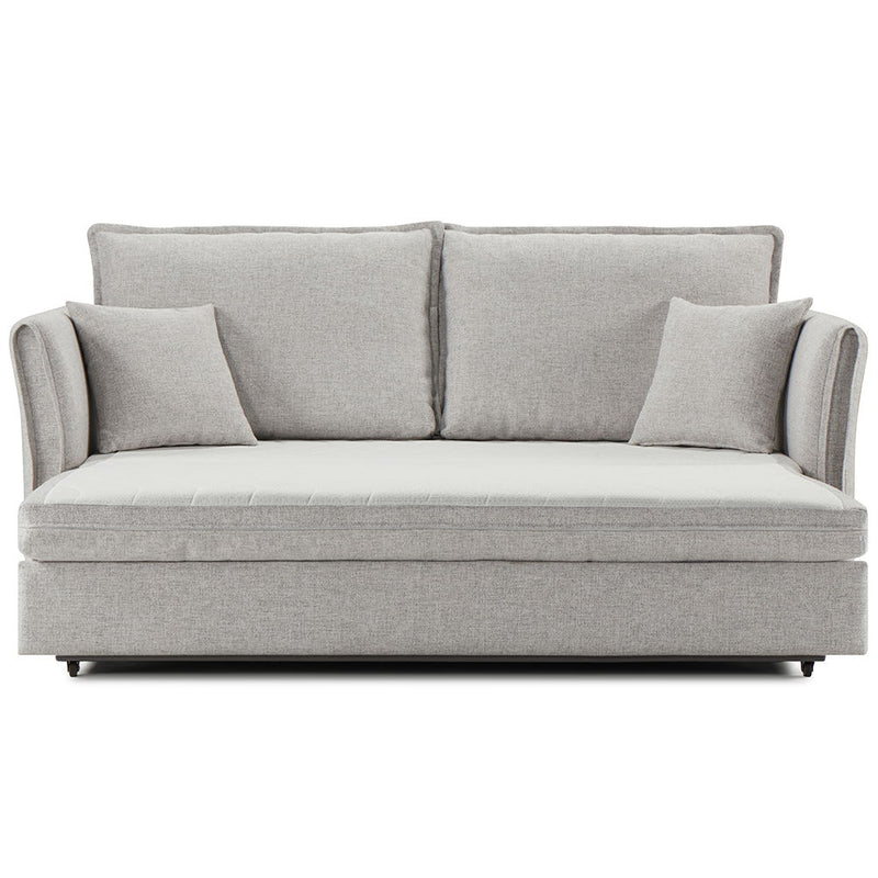 Oran - Sofa With Sleeper - Gray Chenille