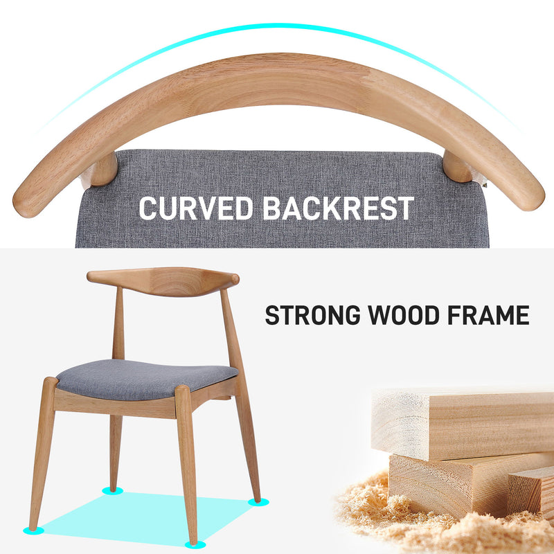 5 Piece Dining Set With Upholstered Chairs