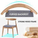 Elegant Dining Chairs With Ergonomic Backrest & Comfort Cushions (Set of 2)