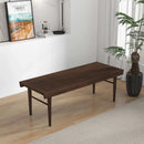 Mia - Mid-Century Modern Bench - Dark Brown