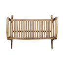 Outdoor Rocking Loveseat With Acacia Wood Frame - Natural