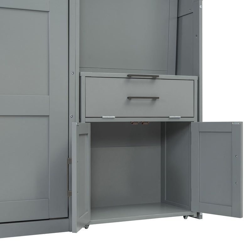 Murphy Wall Bed With Closet, Drawers & Desk