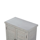 Potting Bench With Storage Cabinet And Metal Table Top For Outdoor