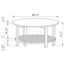 Fowler - Round Coffee Table Set