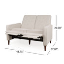 Manville - Contemporary Tufted Loveseat Pushback Recliner