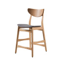 Retro Modern Counter Height Chair Set With Cushioned Seats