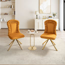 Upholstered Swivel Dining Chairs (Set of 2)