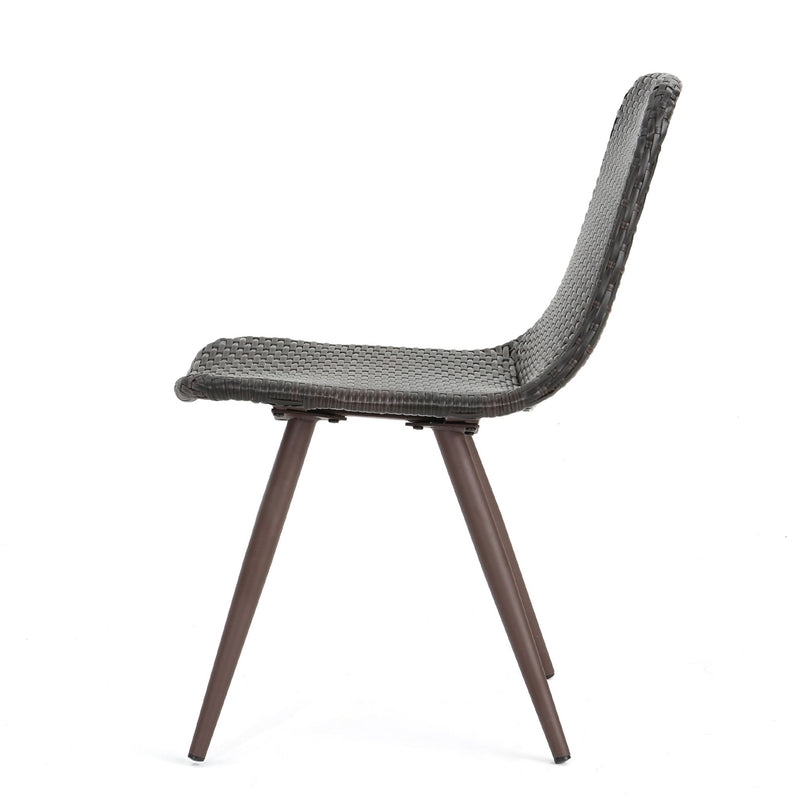 Dreamweaver - Outdoor Dining Chair With Powder Coated Legs (Set of 2) - Brown