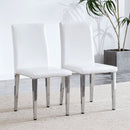 Elegant Upholstered Chairs & Metal Legs