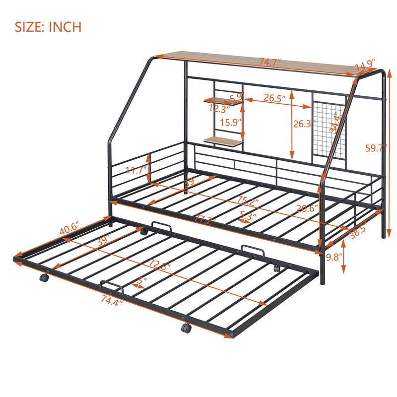 Playhouse Design Bed With Trundle