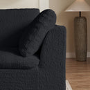 Cloud Sectional Couch, Convertible With Ottoman, 3 Seater Modular Design