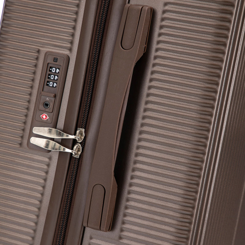 20" / 24" / 28" 3 Pieces / Set Spinner Wheel Luggage, Carry On Suitcase, Matching Color, TSA Combination Lock