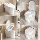 Smart Bidet Toilet With Remote Control And Auto Open / Close - White