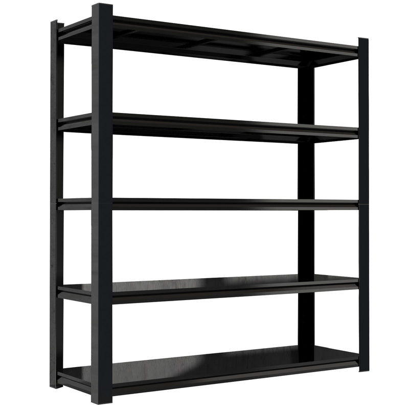 Tall Metal Shelves With Removable Dividers Are High Capacity And Load Bearing For Garages, Kitchens And Offices