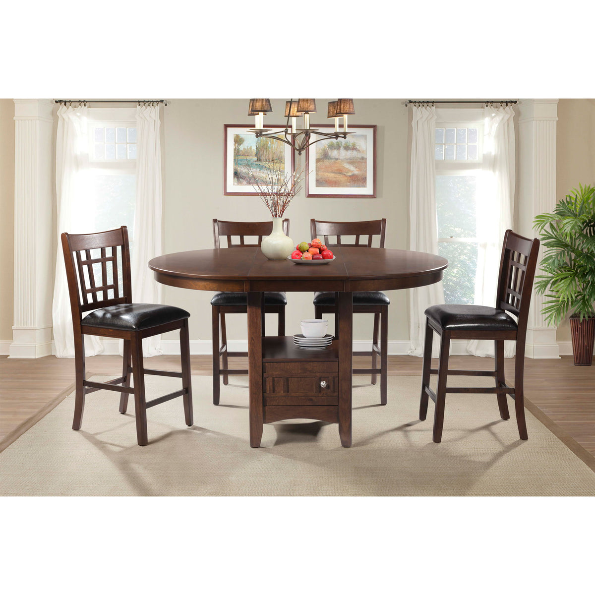 Max Pub Dining Table in Walnut by Elements International, view 5