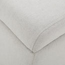 Home Mission - Upholstered Storage Ottoman Bench - Light Gray