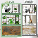 Plant Stand Indoor With Grow Light, 8 Tiered Tall Indoor Plant Shelves For Multiple Plants - Walnut / Black