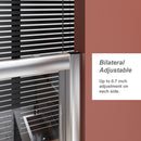 Sliding Shower Door With And Handle - Chrome