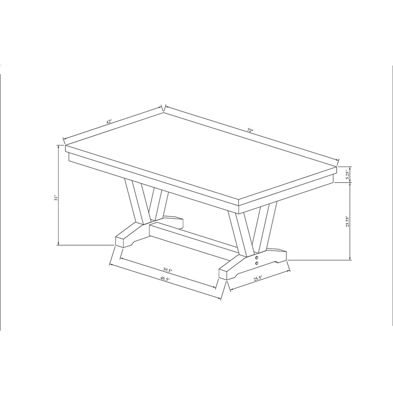 Panda Oceanic - Dining Table And Chairs Set - Black