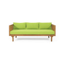Claremont - 3 Seater Daybed Teak Acacia Wood Water Resistant Cushions