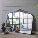 Arch Mirror, Baroque Inspired Wall Decor For Bathroom, Bedroom, Living Room