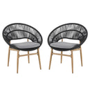 Cyril - Outdoor Papasan Style Dining Chair (Set of 2)