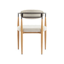 Modern Luxe Dining Arm Chair Set With Upholstery
