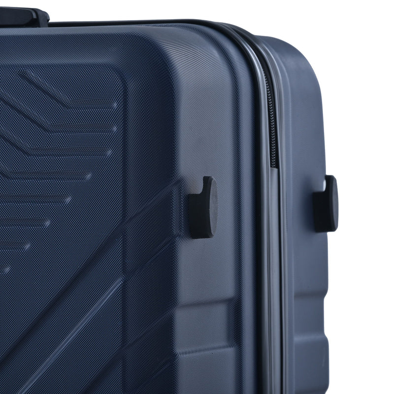 3 Piece Luggage Sets Lightweight Suitcase With Two Hooks, Spinner Wheels, Tsa Lock, Durable Hard Shell