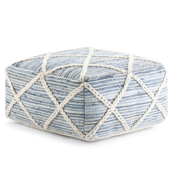 Cowan - Handcrafted Square Pouf