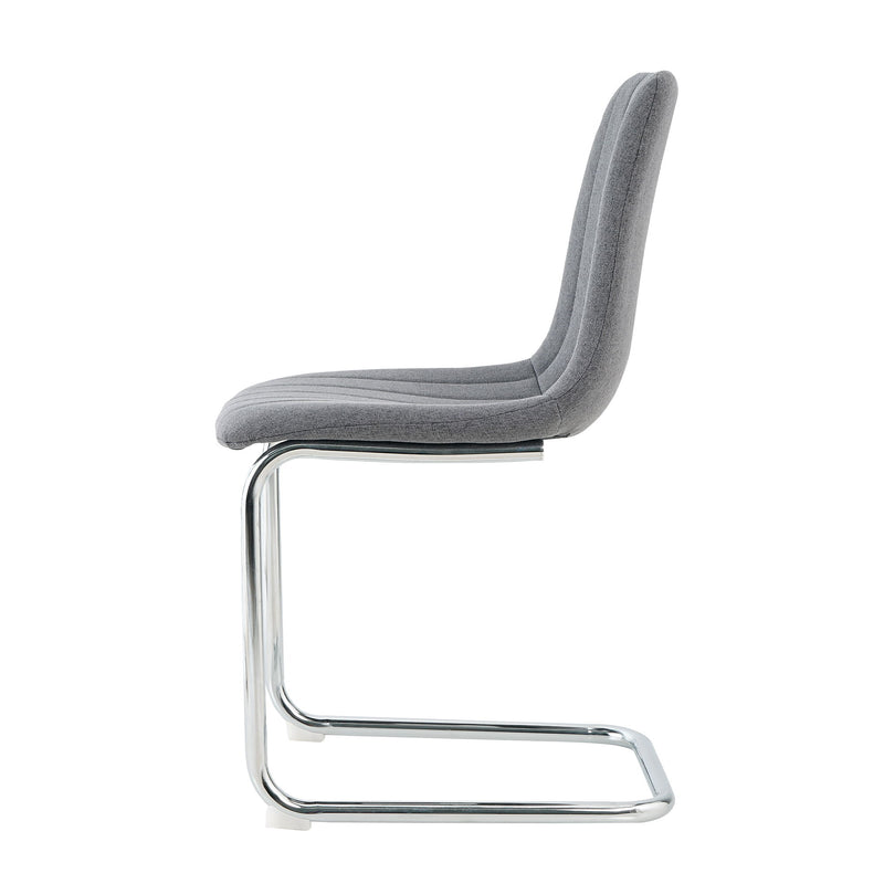 Modern Dining Chair With Metal Legs
