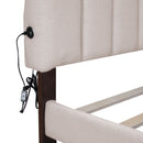 Upholstered Platform Bed With Drawer