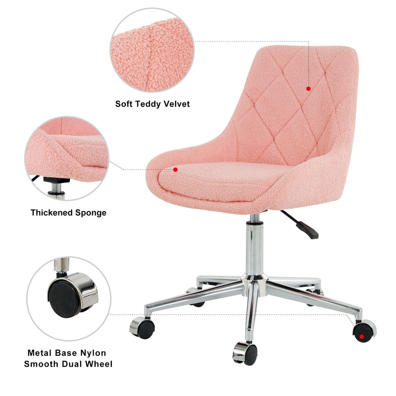 Adjustable And Space-Saving Chair With Golden Electroplated Legs