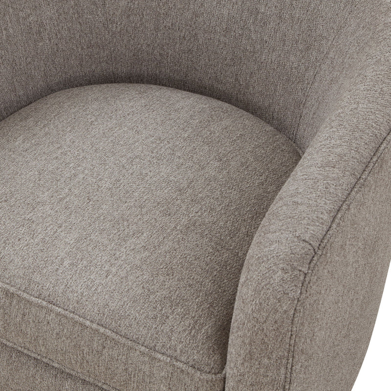 Miramar - Swivel Barrel Chair With Wooden Base