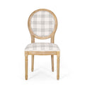 French Country Inspired Dining Chair With Iconic Round Backrest