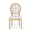 French Country Inspired Dining Chair With Iconic Round Backrest
