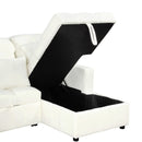 Oversized U-Shaped Versatile Sectional, Pull-Out Sofa Bed With Double Storage Chaise Lounges And 2 USB Ports For Living Room