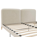 Coco - King Size Upholstered Bed - Ivory