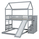 House Bunk Bed With Slide
