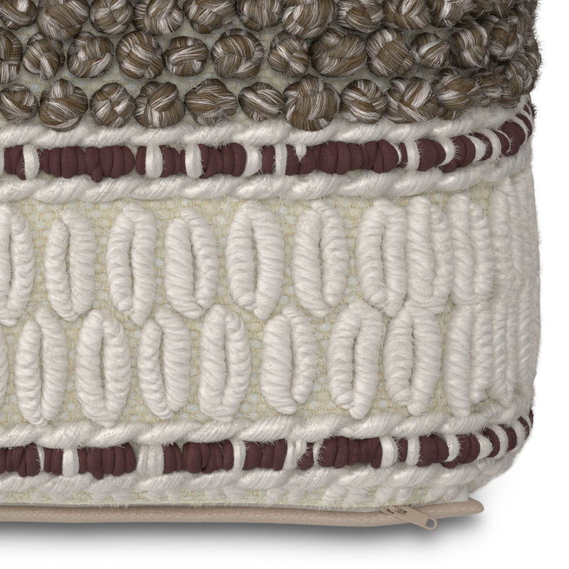 Grady - Handcrafted Square Pouf