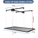 4 X 8 Ft Overhead Garage Storage Rack - Black