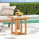 Ella - Square Side Table With Cross Stretcher Base