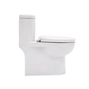 1 Piece Toilet For Bathroom, Dual Flush, Soft Closing Seat - White