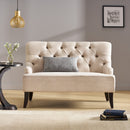 Nicole - French Style Upholstered Loveseat With Tufted Backrest