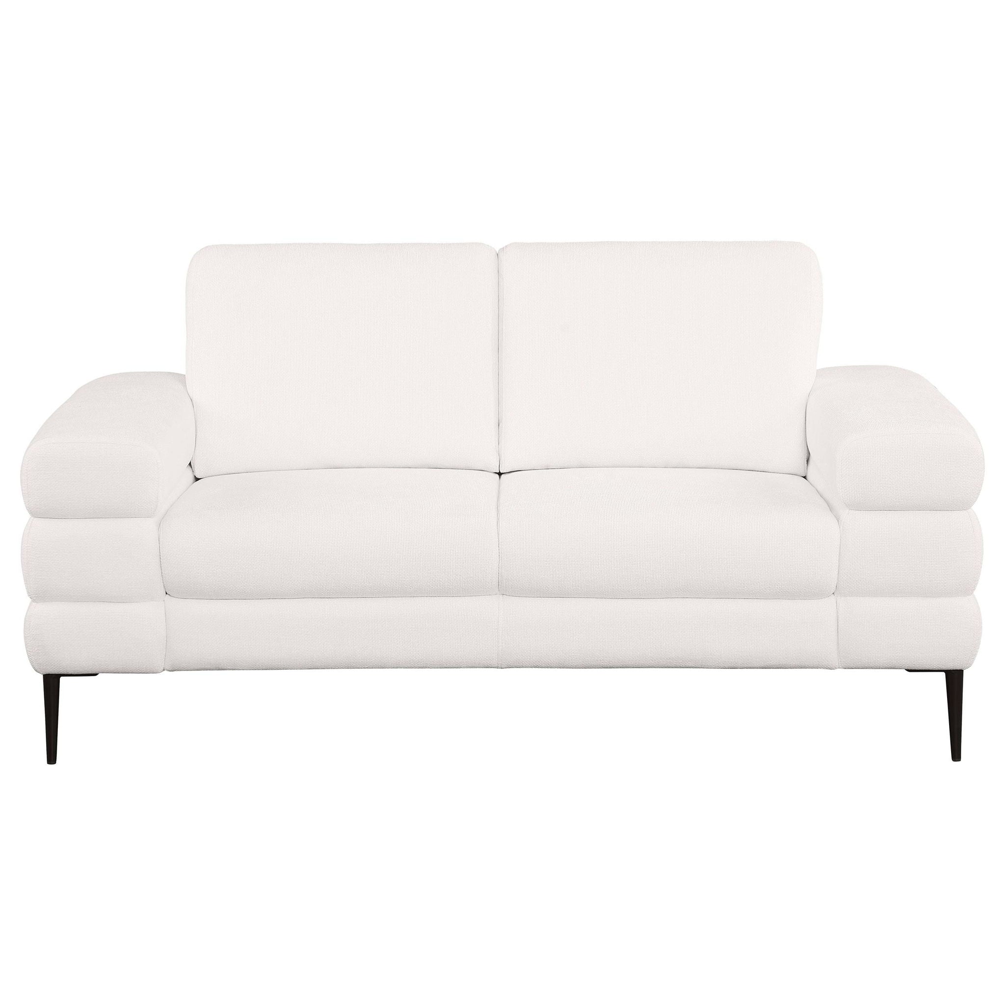 Jessel 3-piece Chenille Upholstered Sofa Set Ivory