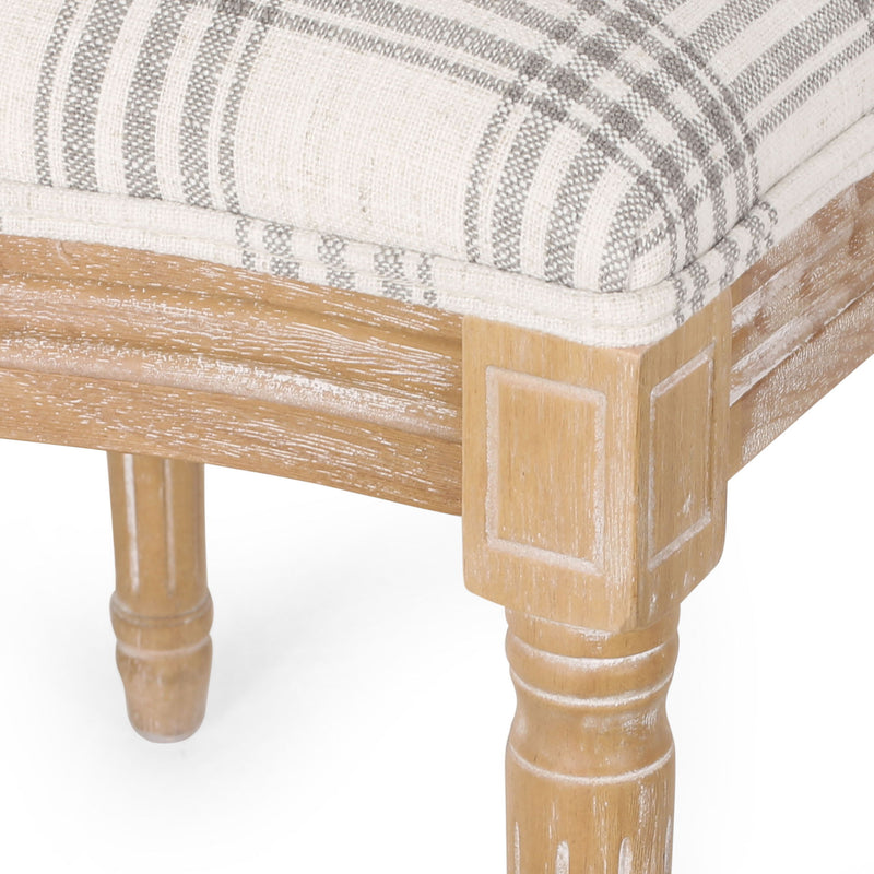 French Country Inspired Dining Chair With Iconic Round Backrest