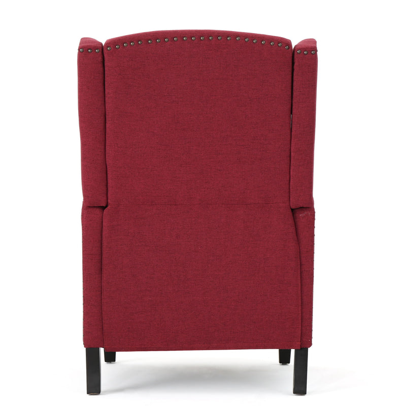 Westeros Wing Back Fabric Upholstered Recliner