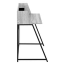 Computer Desk For Home Office, Laptop, Storage Shelves, Marble Look Contemporary & Modern